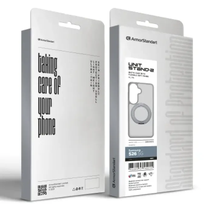 Чохол до мобільного телефона Armorstandart Unit Stand2 Samsung S26 5G Grey (ARM89957)