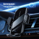 Універсальний автотримач ColorWay FlameGrip, автозажим, Wireless Charger 15W Black (CW-CHAW070Q-BK)