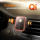 Універсальний автотримач ColorWay Ultra-mini. автозажим, Wireless Charger 15W Black (CW-CHAW069Q-BK)