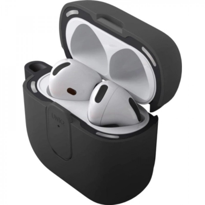 Чохол для навушників Uniq Clyde для AirPods 4 Lock Case Black (8886463693193)