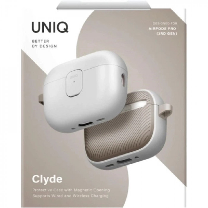 Чохол для навушників Uniq Clyde для AirPods Pro 3 gen Grey (8886463696996)