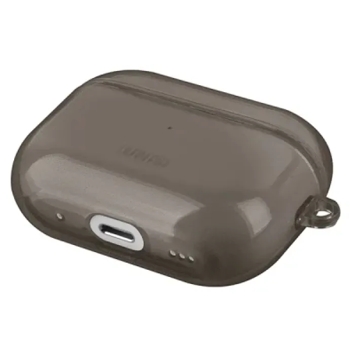 Чохол для навушників Uniq Glase AirPods Pro 2 gen Glossy Smoke (8886463683590)