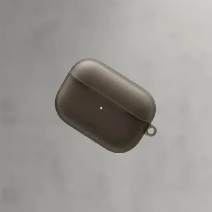 Чохол для навушників Uniq Glase AirPods Pro 2 gen Glossy Smoke (8886463683590)