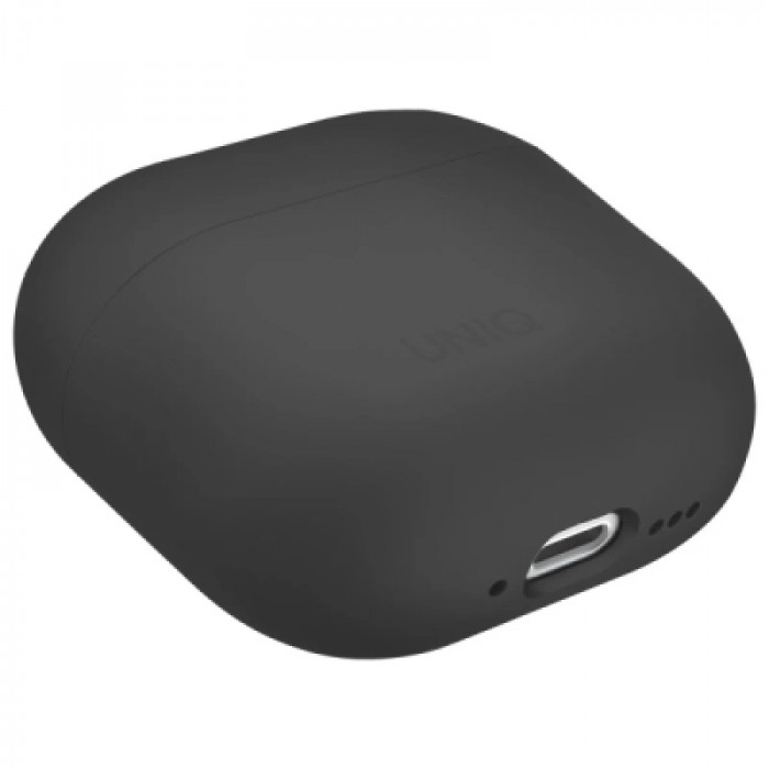 Чохол для навушників Uniq Lino AirPods 4 Silicone Ash Grey (8886463691373)