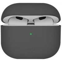 Чохол для навушників Uniq Lino AirPods 4 Silicone Ash Grey (8886463691373)