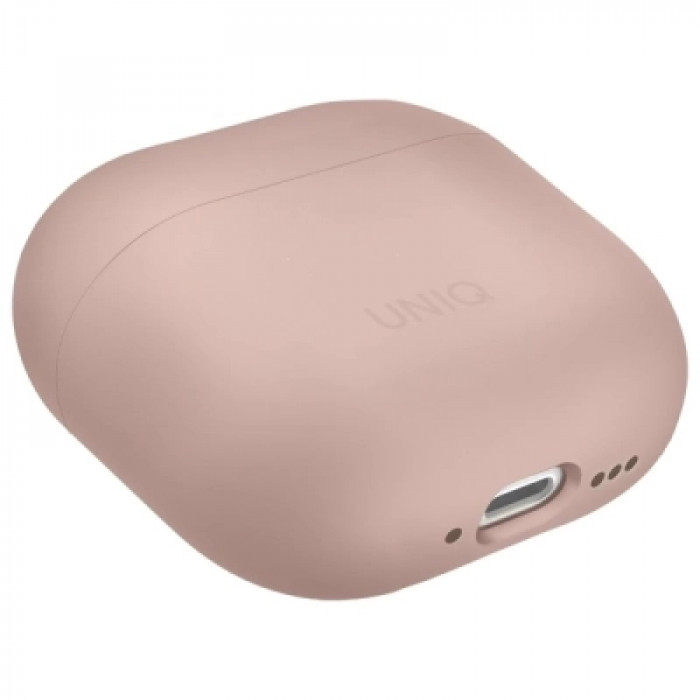 Чохол для навушників Uniq Lino AirPods 4 Silicone Pink Blush (8886463691380)