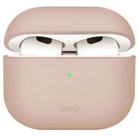 Чохол для навушників Uniq Lino AirPods 4 Silicone Pink Blush (8886463691380)