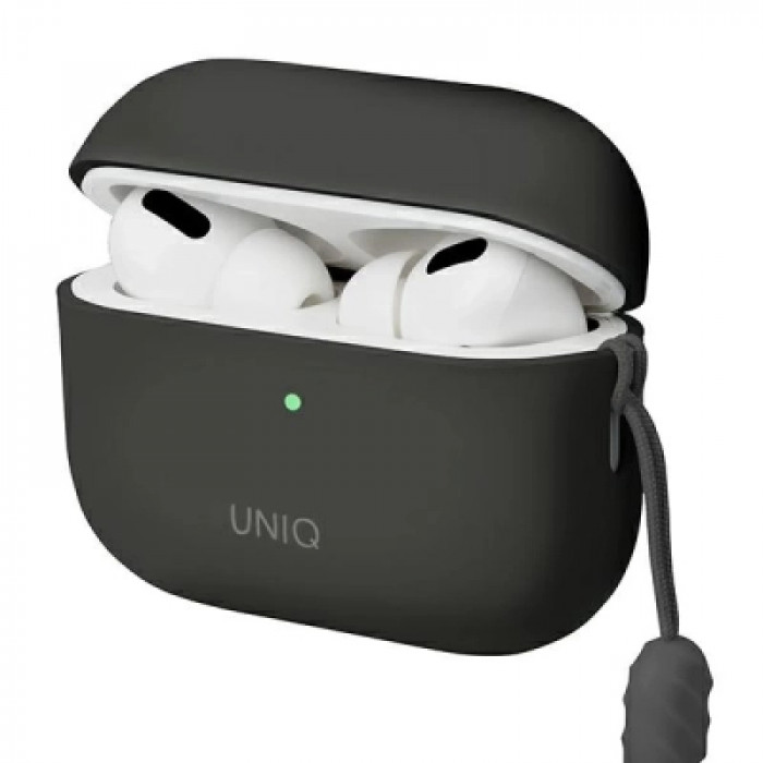 Чохол для навушників Uniq Lino AirPods Pro 2 gen Silicone Ash Grey (8886463683521)