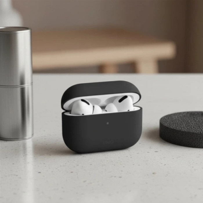 Чохол для навушників Uniq Lino AirPods Pro 2 gen Silicone Ash Grey (8886463683521)