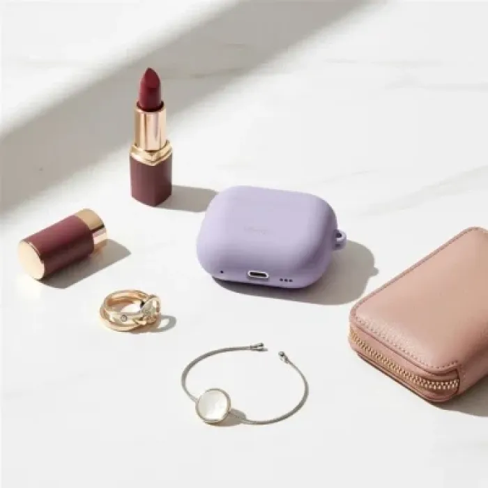 Чохол для навушників Uniq Lino AirPods Pro 2 gen Silicone Lilac lavender (8886463683569)
