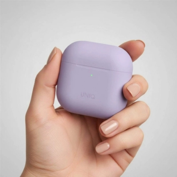 Чохол для навушників Uniq Lino AirPods Pro 2 gen Silicone Lilac lavender (8886463683569)