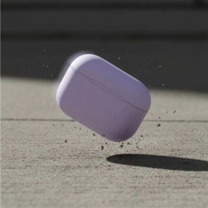 Чохол для навушників Uniq Lino AirPods Pro 2 gen Silicone Lilac lavender (8886463683569)
