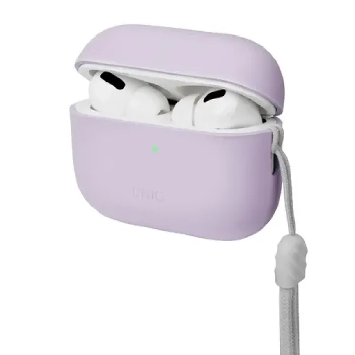 Чохол для навушників Uniq Lino AirPods Pro 2 gen Silicone Lilac lavender (8886463683569)