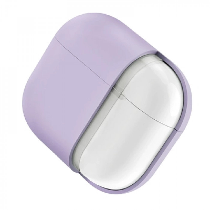 Чохол для навушників Uniq Lino AirPods Pro 2 gen Silicone Lilac lavender (8886463683569)