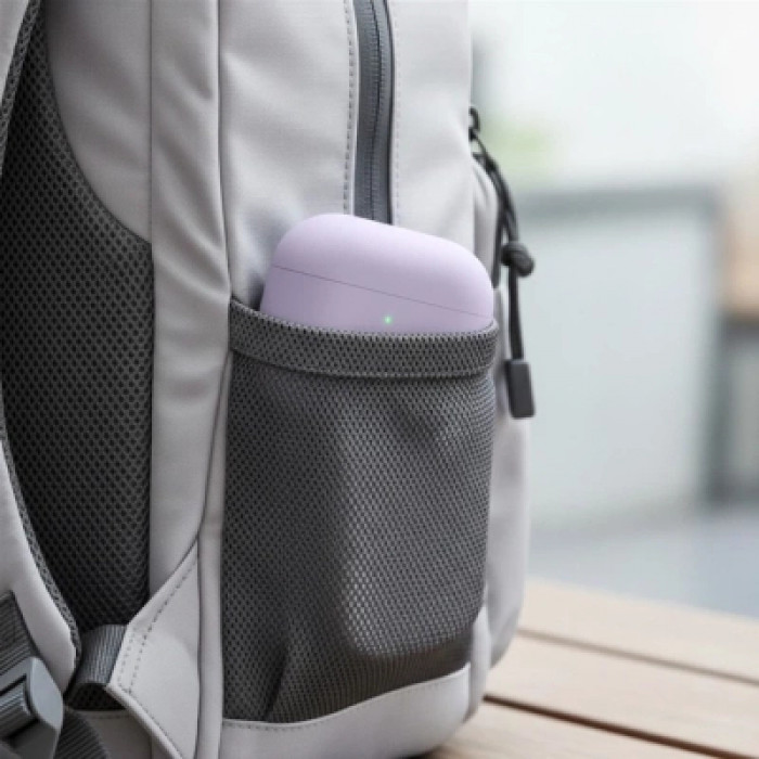 Чохол для навушників Uniq Lino AirPods Pro 2 gen Silicone Lilac lavender (8886463683569)