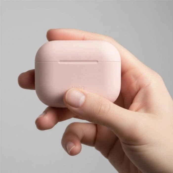 Чохол для навушників Uniq Lino для AirPods Pro 3 gen Silicone Pink (8886463696873)