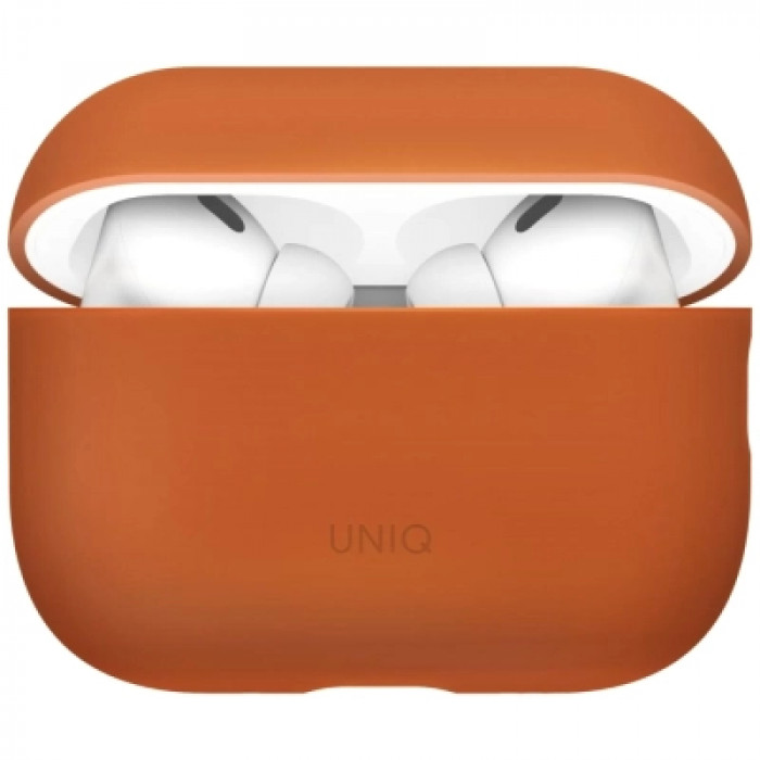 Чохол для навушників Uniq Lino для AirPods Pro 3 gen Silicone Orange (8886463696903)