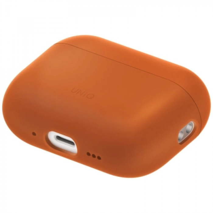 Чохол для навушників Uniq Lino для AirPods Pro 3 gen Silicone Orange (8886463696903)