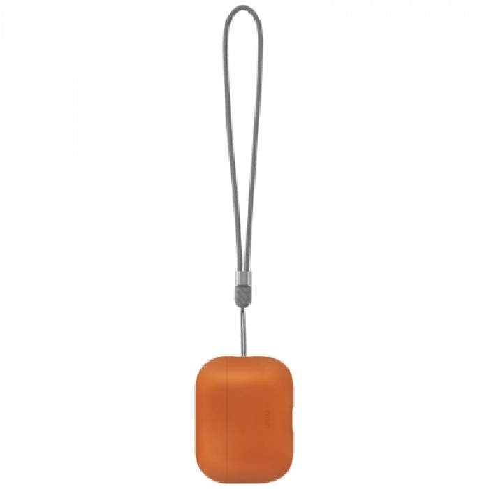Чохол для навушників Uniq Lino для AirPods Pro 3 gen Silicone Orange (8886463696903)
