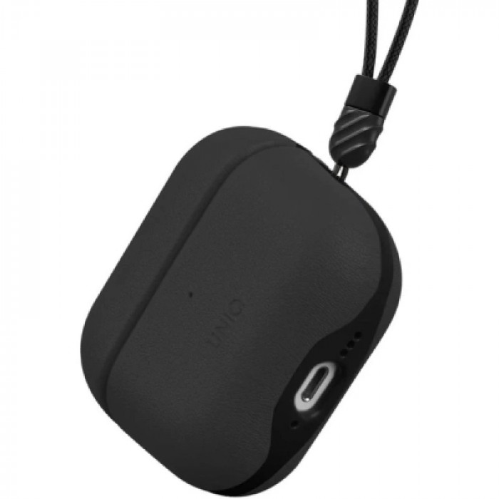Чохол для навушників Uniq Lyden DS AirPods 4 Dallas Black (8886463691328)