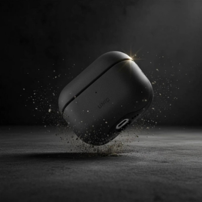 Чохол для навушників Uniq Lyden DS AirPods 4 Dallas Black (8886463691328)