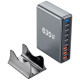 Зарядний пристрій XoKo 2xUSB-C PD3.1 140W + 2xUSB-C PD100W + 1xUSB-C PD65W + 3xUSB QC30W GaN (QC-600)