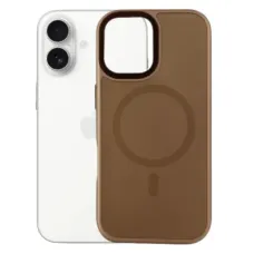 Чохол до мобільного телефона BeCover FIBRA ArcLine MagSafe Apple iPhone 17 Brown (715373)