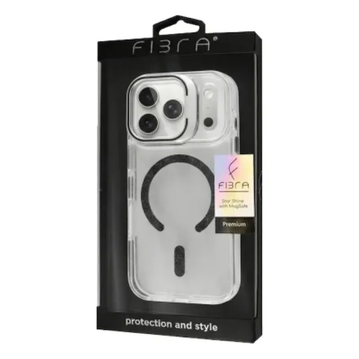Чохол до мобільного телефона BeCover FIBRA Star Shine MagSafe Apple iPhone 17 Pro Max Black (715432)