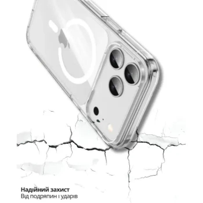 Чохол до мобільного телефона BeCover FIBRA Crystal MagSafe Apple iPhone 17 Pro (715369)