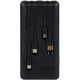 Батарея універсальна AURA NRG10 10000 mAh Black (PBANRG10B)