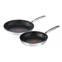 Набір сковорідок Tefal Duetto+, 2шт, 24/28см, нержавіюча сталь (G732S255)