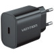 Зарядний пристрій Vention 1xUSB-C PD20W + cable USB-C to Lightning black (G17B0-EU)
