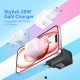 Зарядний пристрій Vention 1xUSB-C PD20W GaN + cable USB-C to USB-C black (TZ-FEPB0-EU-01)
