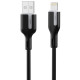 Дата кабель USB 2.0 AM to Lightning 1.0m 2.4A black Choetech (XAL-0003-BK-V2)