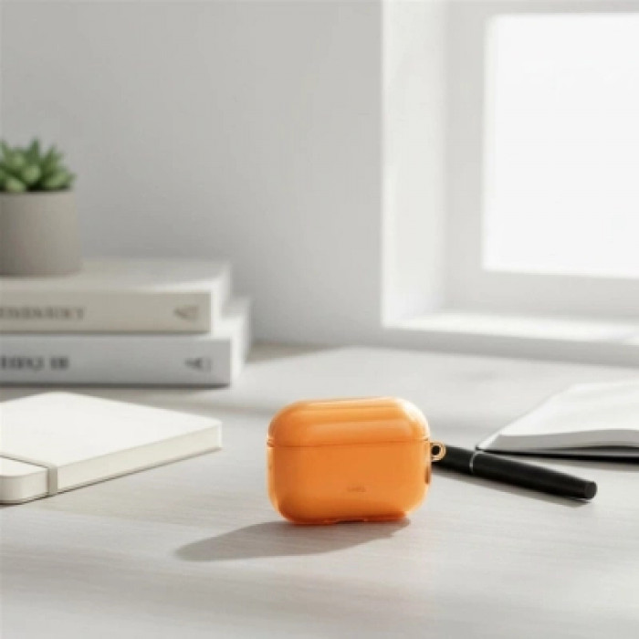 Чохол для навушників Uniq Glase для AirPods Pro 3 Orange (8886463697177)