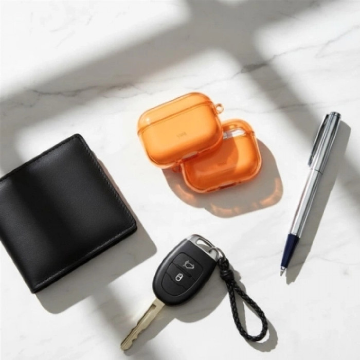 Чохол для навушників Uniq Glase для AirPods Pro 3 Orange (8886463697177)