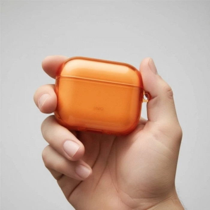 Чохол для навушників Uniq Glase для AirPods Pro 3 Orange (8886463697177)