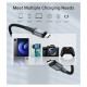 Дата кабель USB-C to USB-C 2.0m USB4 Gen 3 240W 8K Choetech (XCC-1042)