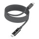 Дата кабель USB-C to USB-C 1.2m PD60W magnetic digital display nylon gray Choetech (XCC-1067-GY)