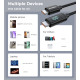 Дата кабель USB-C to USB-C 1.2m PD100W digital display silicone Choetech (XCC-1064)