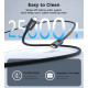 Дата кабель USB-C to USB-C 1.8m PD100W digital display silicone Choetech (XCC-1063)