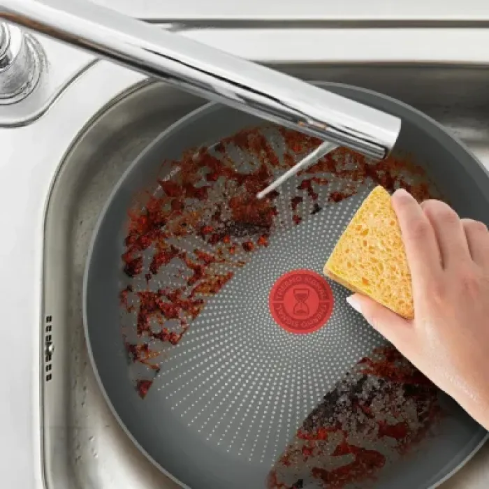 Сковорода Tefal Halo EUCALYPTUS, 26см, алюміній, бакеліт, сірий (G0167702)