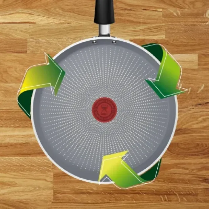 Сковорода Tefal Halo EUCALYPTUS, 25см, алюміній, бакеліт, сірий (G0163802)