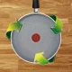 Сковорода Tefal Halo EUCALYPTUS, 25см, алюміній, бакеліт, сірий (G0163802)