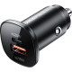 Зарядний пристрій Acefast 1xUSB-C PD20W + 1xUSB QC3.0 18W car adapter metal (6974316280330)