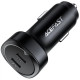 Зарядний пристрій Acefast 2xUSB-C 72W car adapter metal (6974316280361)