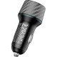 Зарядний пристрій BOROFONE 1xUSB-C PD30W + 1xUSB QC3.0 48W car adapter black (6941991101175)