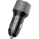 Зарядний пристрій BOROFONE 2xUSB QC3.0 36W car adapter black (6941991101205)