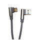 Дата кабель USB 2.0 AM to USB-C 1.0m 2.4A 90° corner gray XoKo (XK-CTC-001-GR)