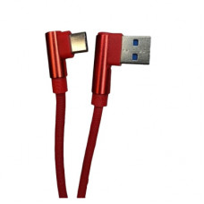 Дата кабель USB 2.0 AM to USB-C 1.0m 2.4A 90° corner red XoKo (XK-CTC-001-RD)